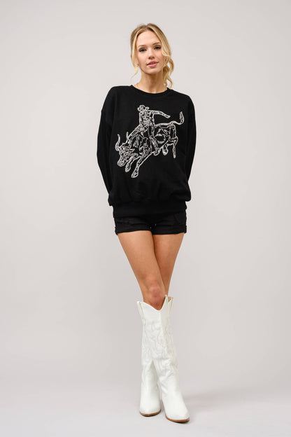 Bullrider Western Sweatshirt