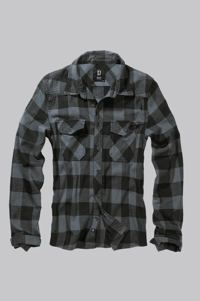 Check Shirt Black/Charcoal - House of Bones