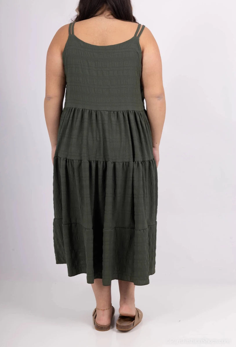 Curvy Maxi Dress Olive - Dresses - HOB