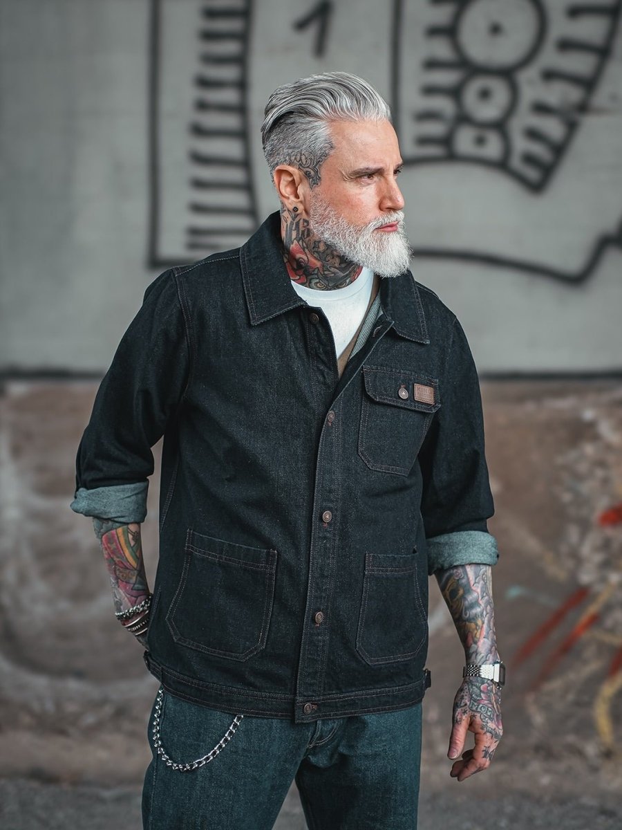 Dark Denim Eddie Jacket - Jackets - King Kerosin