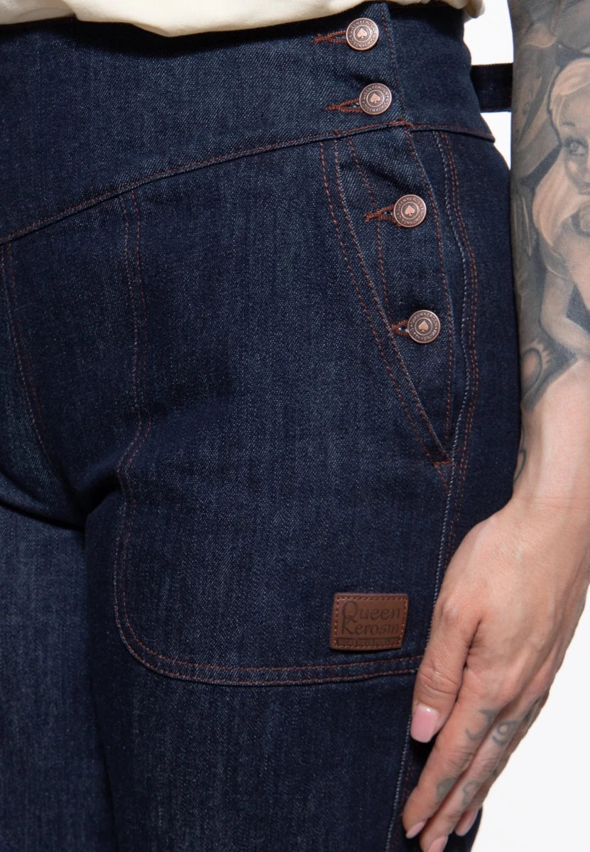 Dark Denim Josie Jeans - Trousers - House of Bones