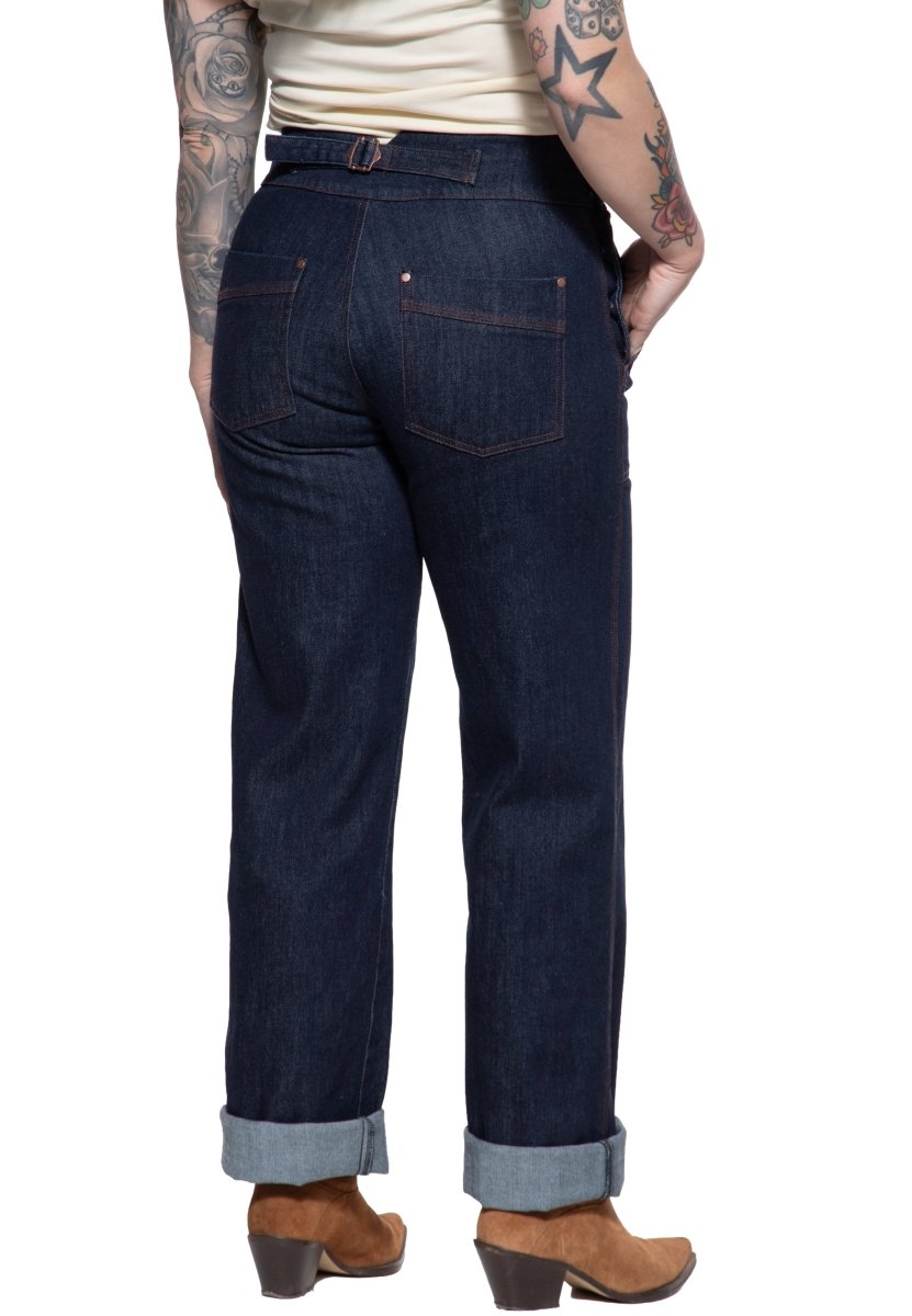 Dark Denim Josie Jeans - Trousers - House of Bones