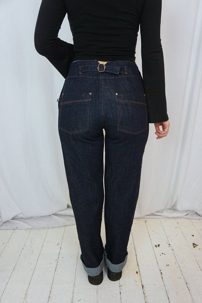 Dark Denim Josie Jeans - Trousers - House of Bones