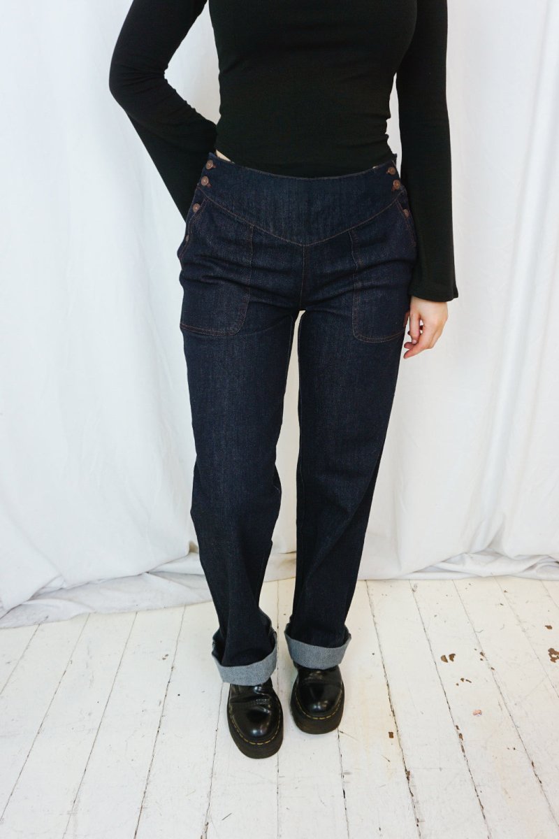 Dark Denim Josie Jeans - Trousers - House of Bones