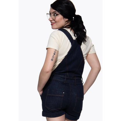 Dark Denim Josie Overalls - One - Piece - Queen Kerosin