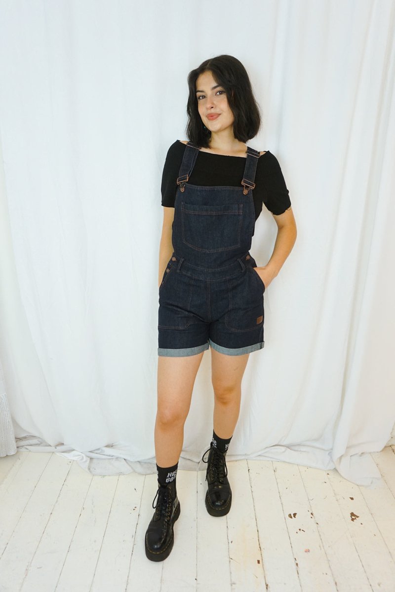 Dark Denim Josie Overalls - One-Piece - Queen Kerosin