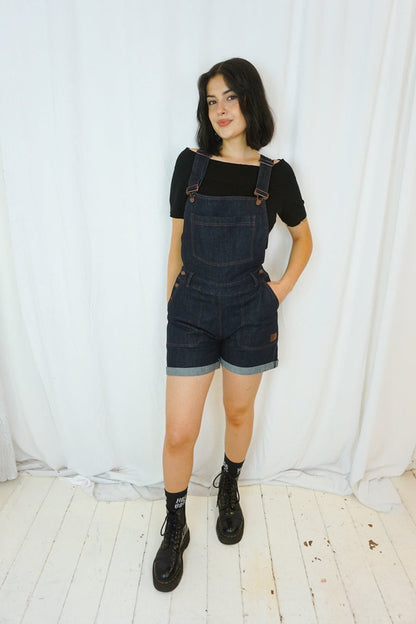 Dark Denim Josie Overalls - One-Piece - Queen Kerosin