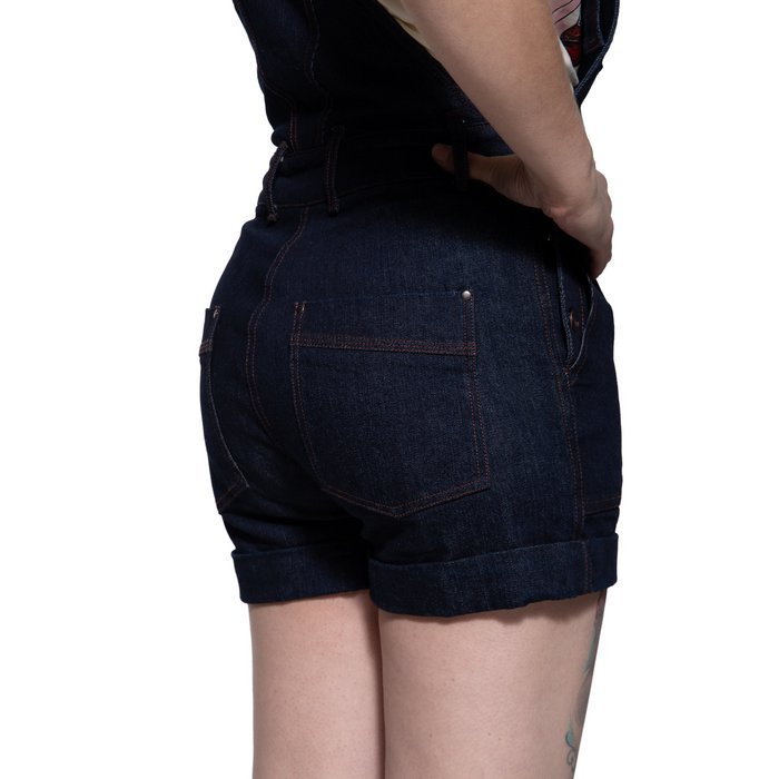 Dark Denim Josie Overalls - One - Piece - Queen Kerosin