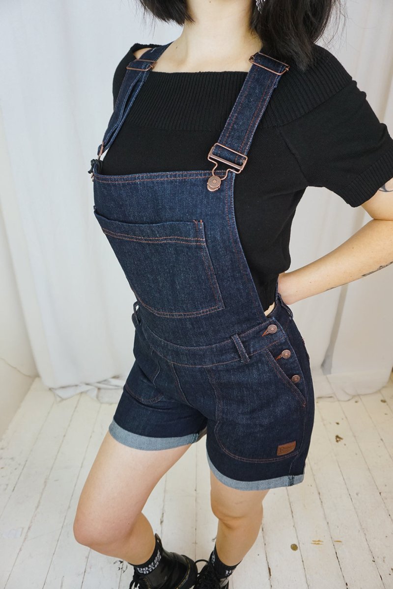 Dark Denim Josie Overalls - One-Piece - Queen Kerosin
