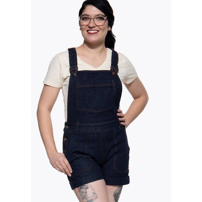 Dark Denim Josie Overalls - One - Piece - Queen Kerosin