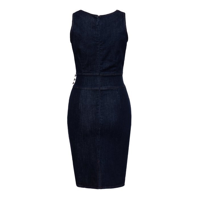Dark Denim Pencil Dress Peggy - Trousers - Queen Kerosin