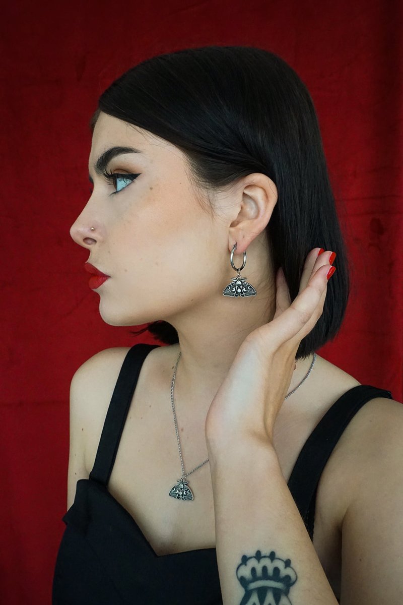 Death moth Necklace - Necklace - House of Bones Jewelry