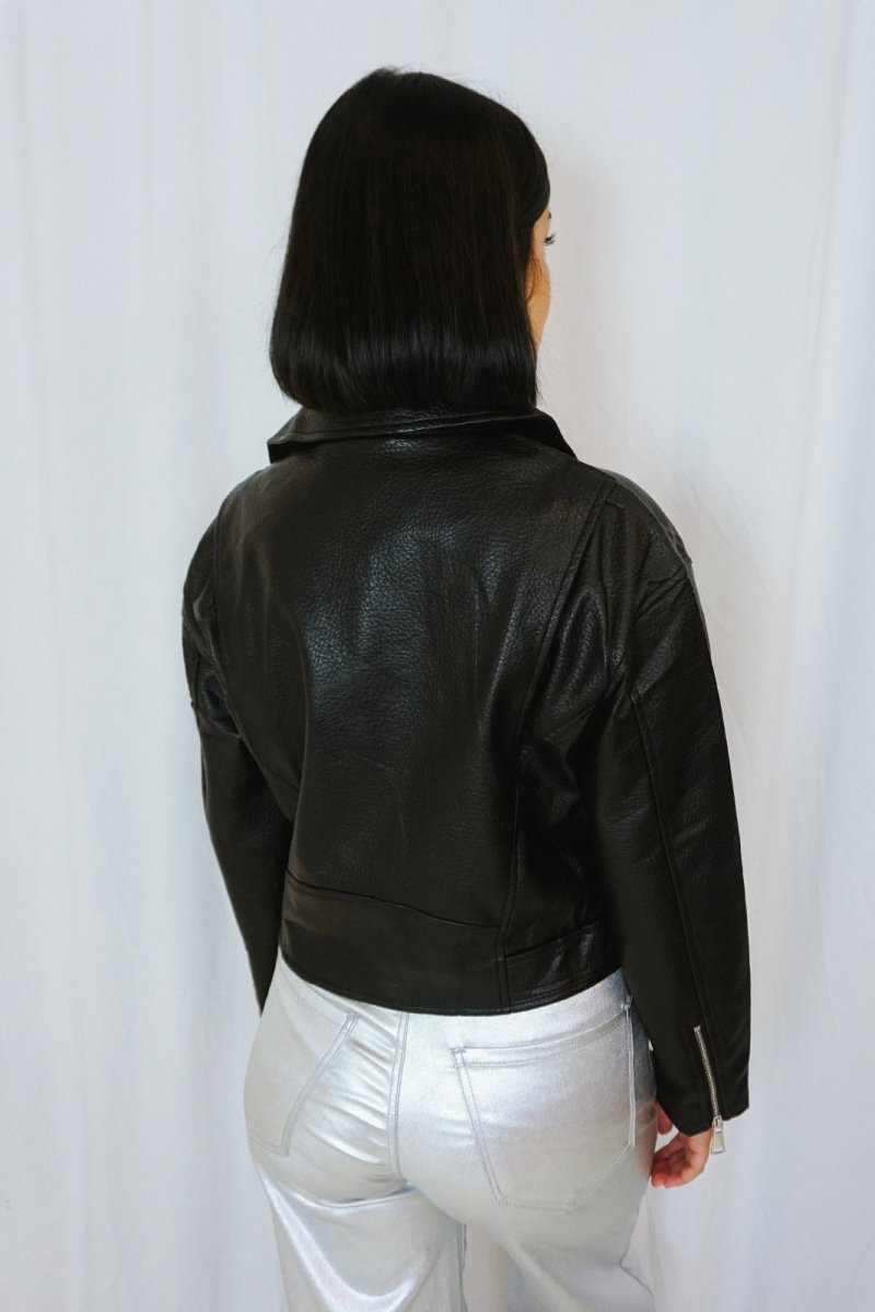 Faux Leather Jacket - Jackets - HOB