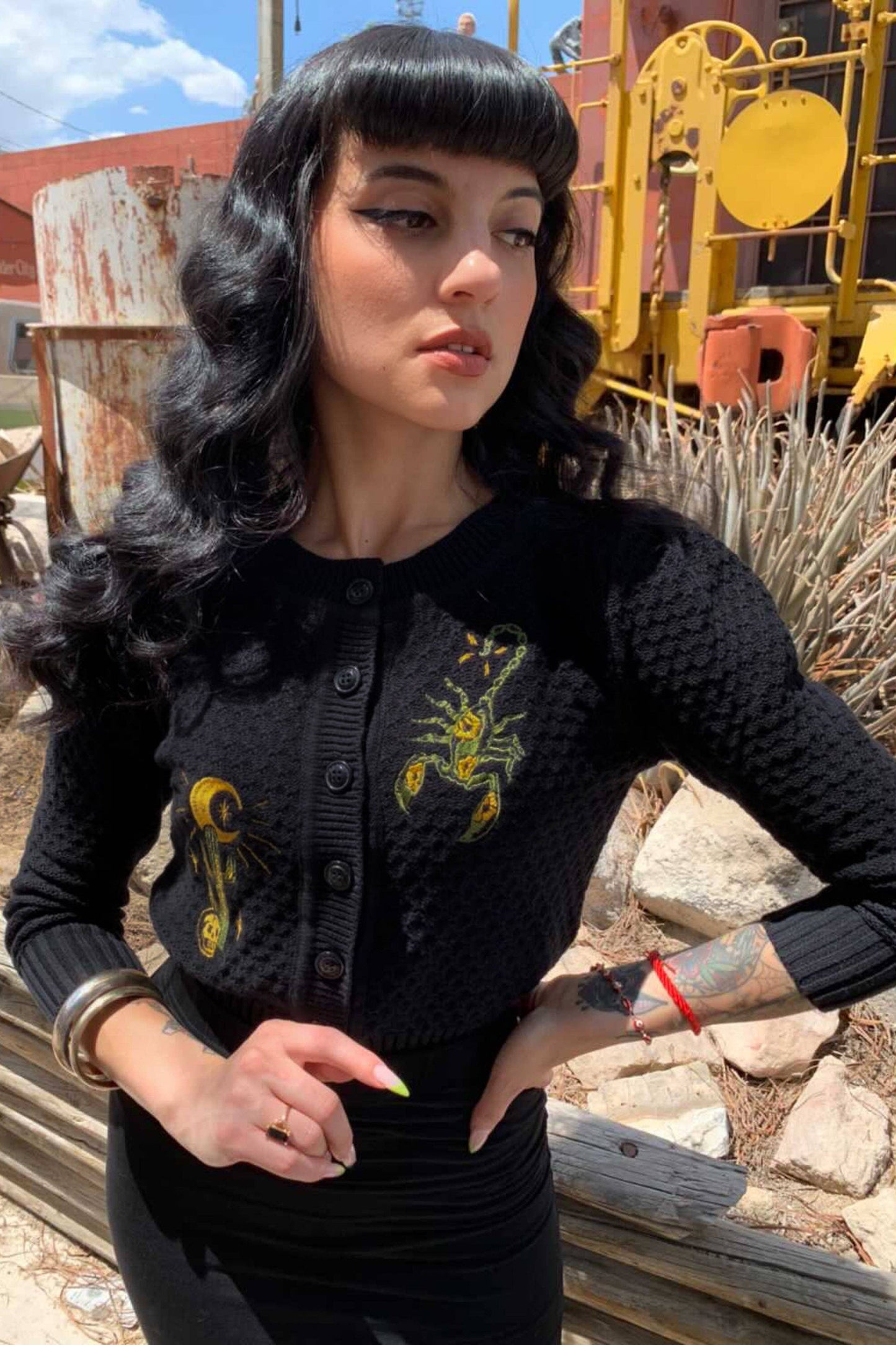 mischien made scorpion cardigan western europe 