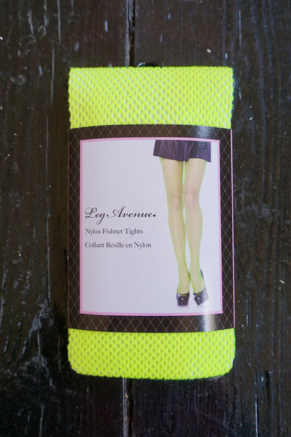 Fishnet Stockings Green - Tights - Leg Avenue