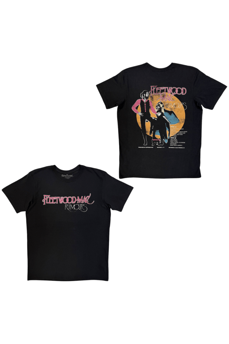Fleetwood Mac Rumours Carbon Shirt With Back Print - Bandshirts - Official Merchandise