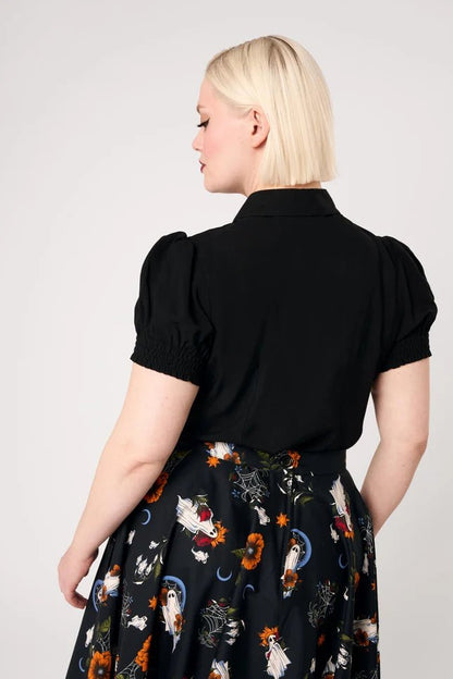 Ghost Flower Blouse - Blouse - House of Bones