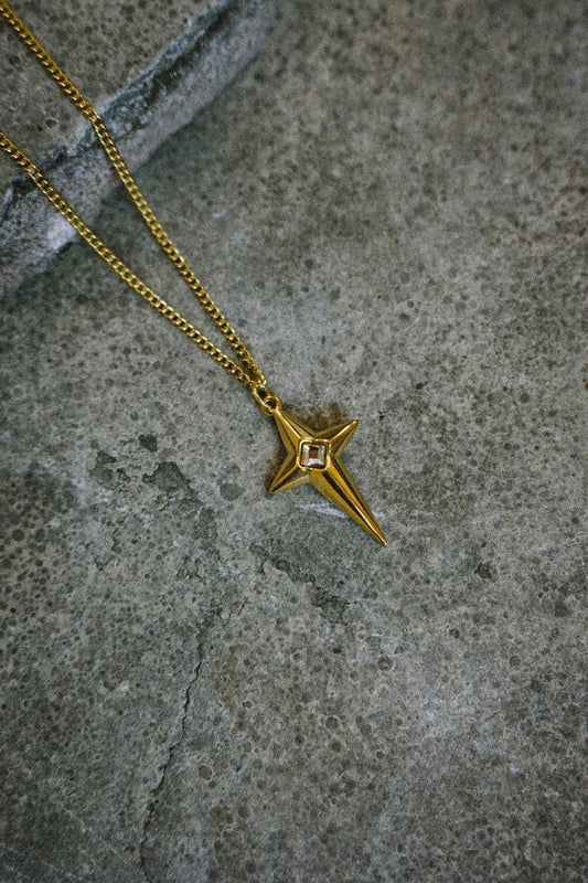Golden Star Necklace - Jewellery - House of Bones Jewelry