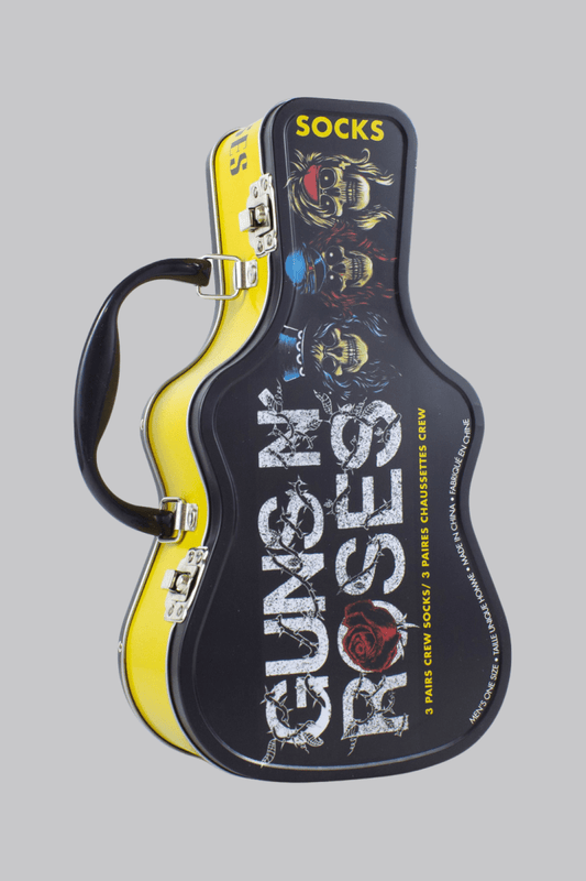 Guns N' Roses Unisex Sock Guitar Tin - House of Bones