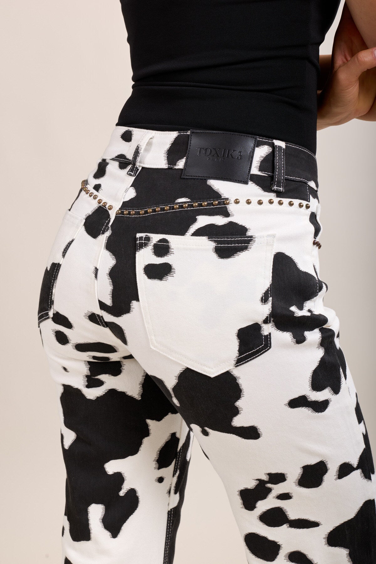 Cow Print Jeans