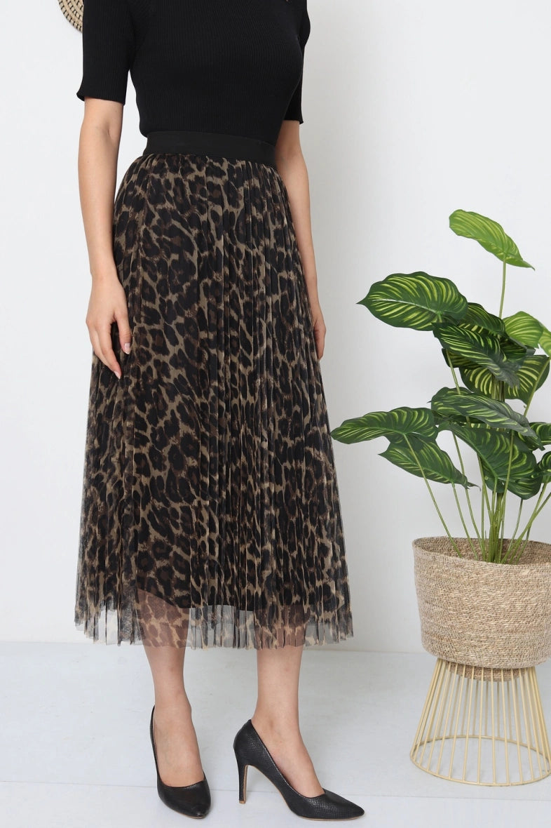 Tulle Skirt Leopard
