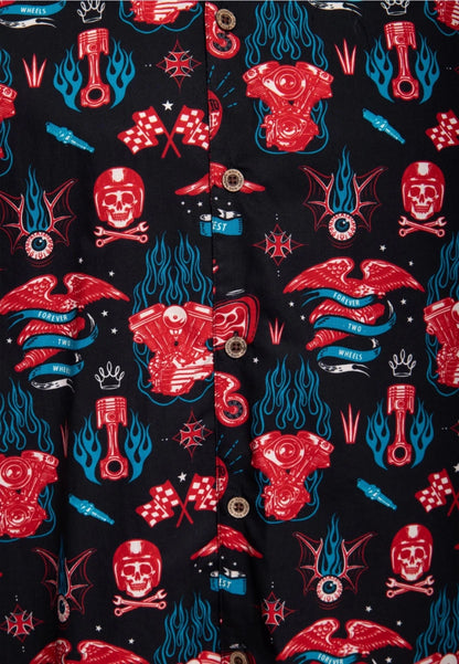 Kustom Kulture Hawaiian Shirt - Shirts - King Kerosin