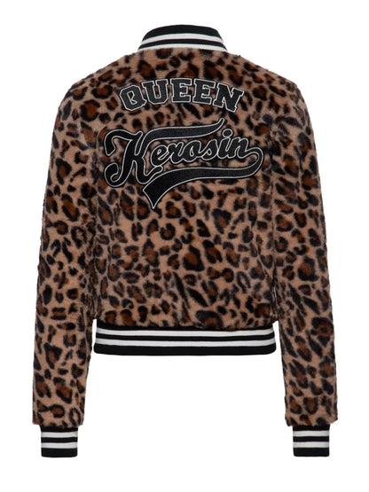 Leopard College Jacket - Jackets - Queen Kerosin