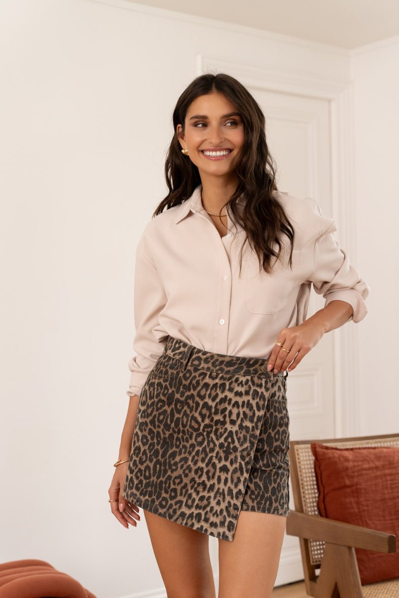 Leopard Skort - Skirts - House of Bones