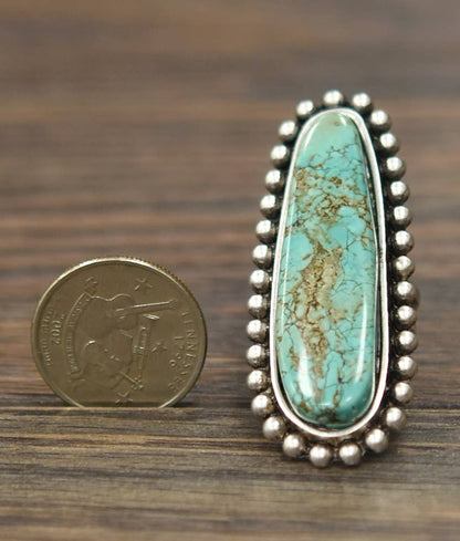 Long Turquoise Ring - Jewellery - ISAC Trading Inc