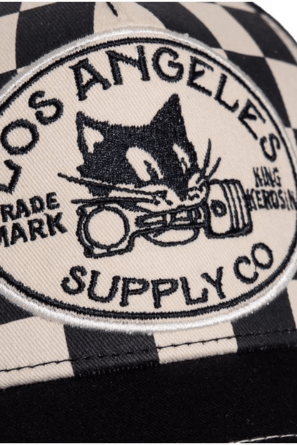 Los Angeles Checkered Cap - Hats - King Kerosin