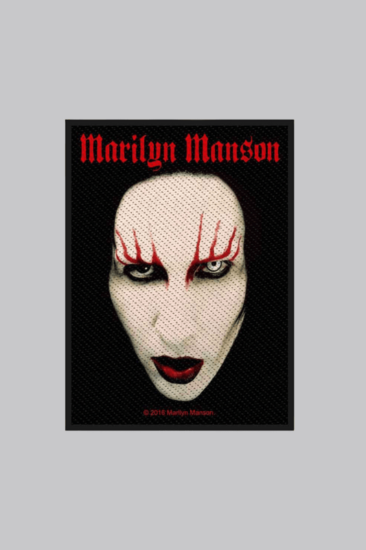 Marilyn Manson Face Patch - Patches - Official Merchandise