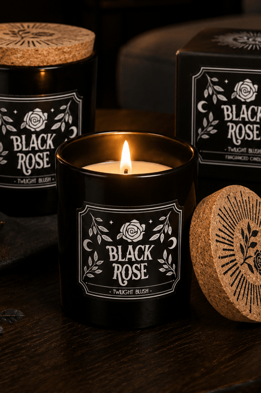 Midnight Ritual Candle: Black Rose - Deco - Something Different Wholesale Europe