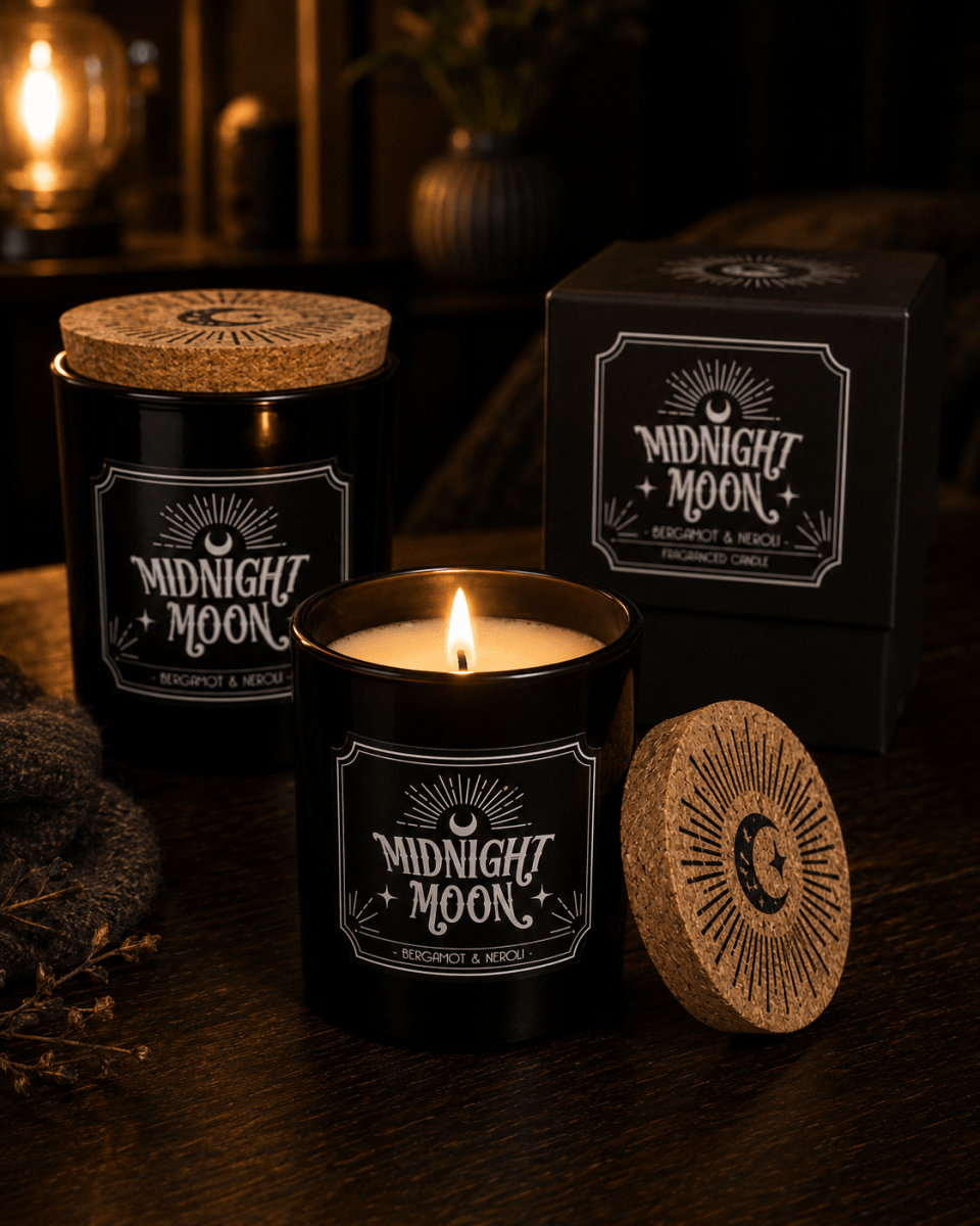 Midnight Ritual Candle: Midnight Moon - Deco - Something Different Wholesale Europe