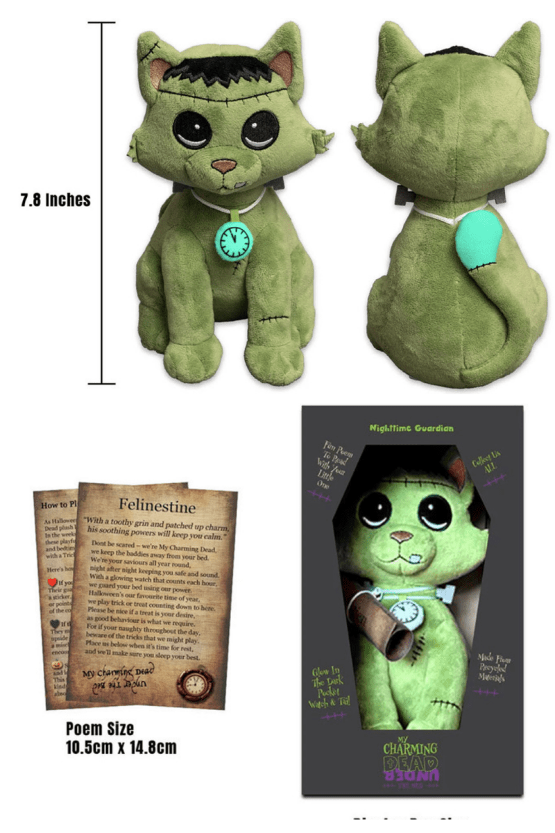My Charming Dead Plush: Felinestein - Deco - My Charming Dead