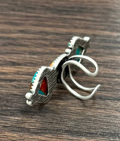 Navajo Triple Gemstone Ring - Jewellery - ISAC Trading Inc