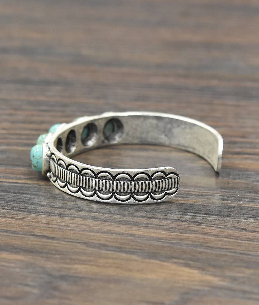 Navajo Turquoise Cuff Bracelet - Jewellery - ISAC Trading Inc