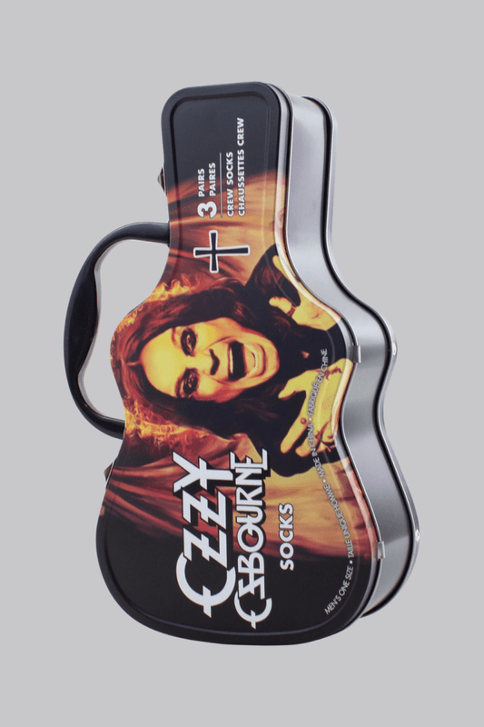Ozzy Osbourne Unisex Sock Guitar Tin - House of Bones