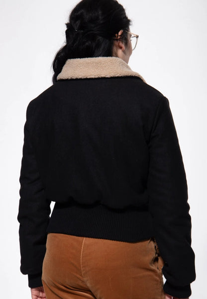 Vintage Jacket with Teddy Collar