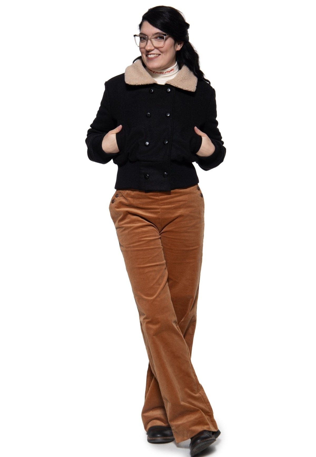 Vintage Jacket with Teddy Collar