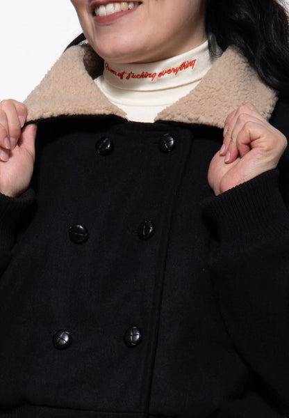 Vintage Jacket with Teddy Collar