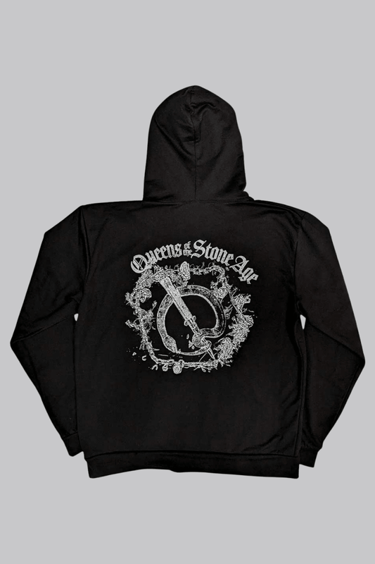 Queens of the Stone Age Floral Chains Hoodie - Sweaters - Official Merchandise