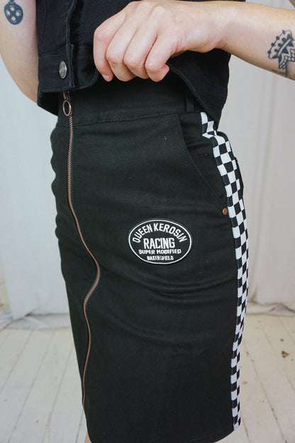 Racer A-Line Skirt - Skirts - Queen Kerosin