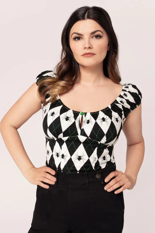 Regina Top - Tops - Hell Bunny