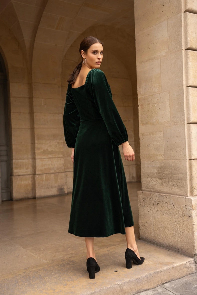 Velvet Dress Emerald