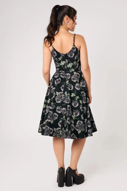 Romance Noir Dress - Dresses - Hell Bunny