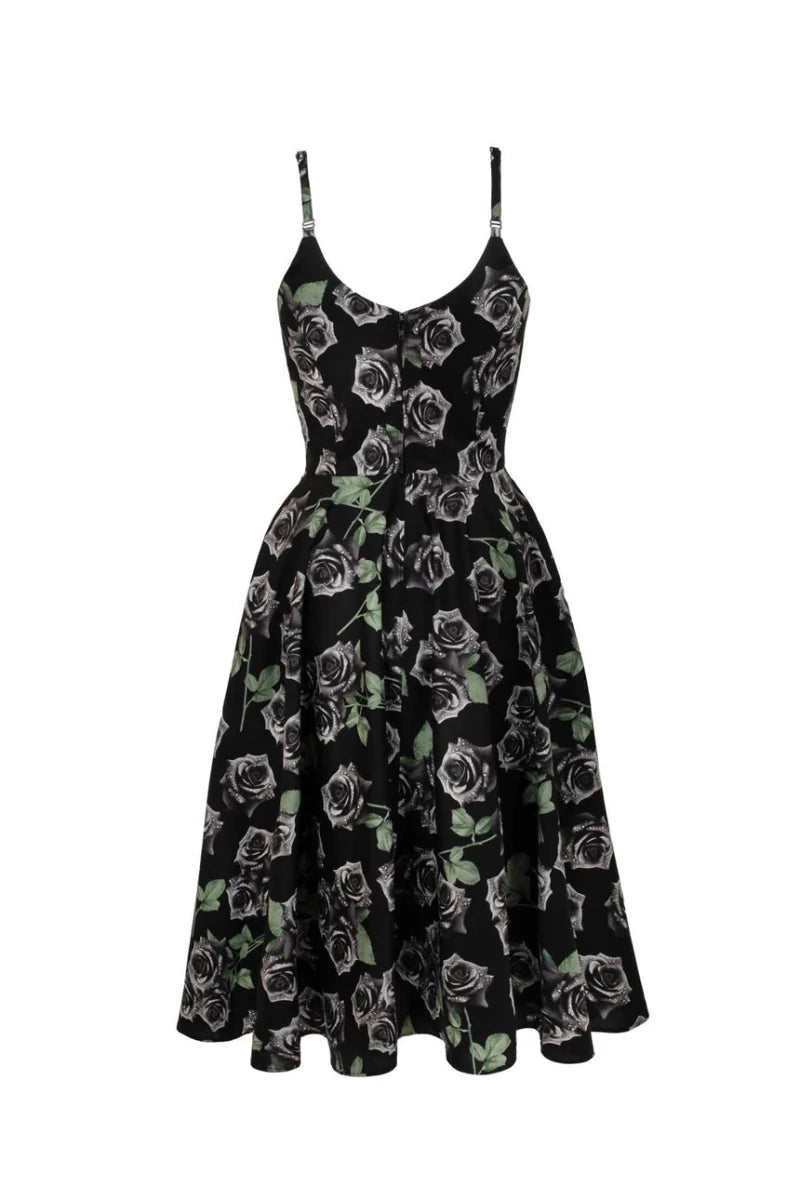 Romance Noir Dress - Dresses - Hell Bunny