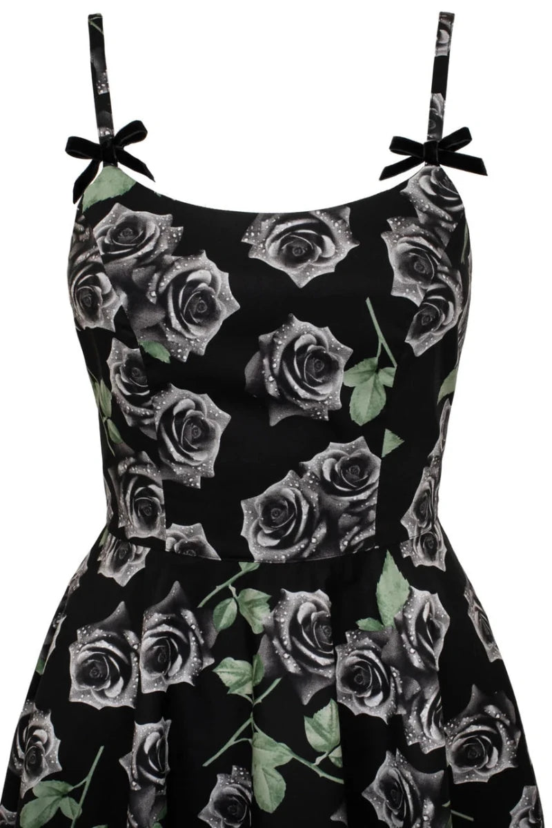 Romance Noir Dress - Dresses - Hell Bunny