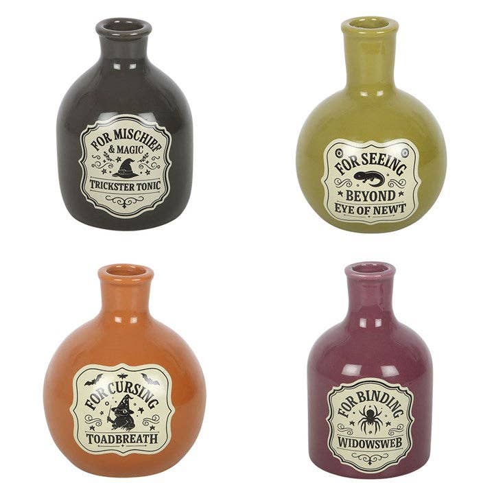 Set of 4 Potion Bottle Vases - Deco - Something Different Wholesale Europe