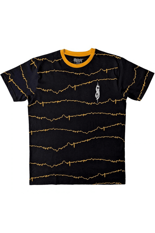 Slipknot Tribal & Barcode Ringer Shirt - Bandshirts - House of Bones