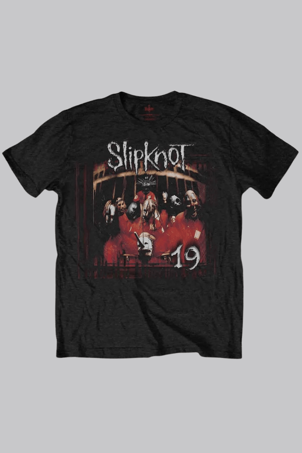 Slipknot Unisex T-Shirt: Debut Album 19 Years (Back Print) - House of Bones